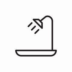 shower bathroom icon vector sign