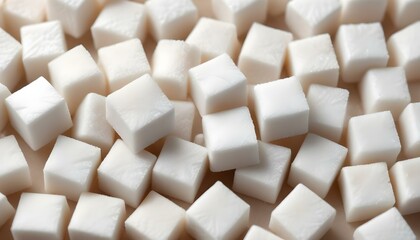 close up sugar cubes background