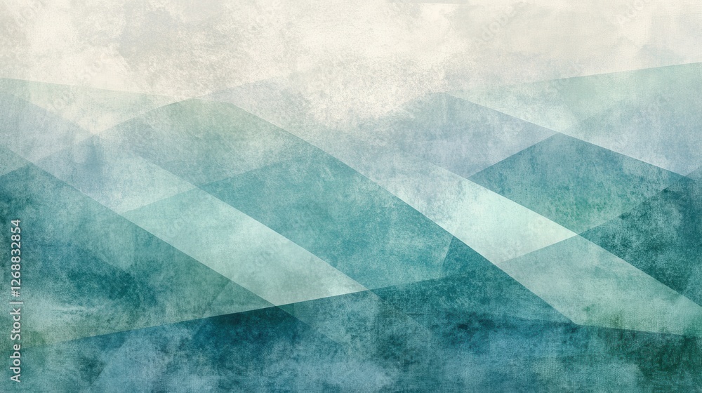 Poster Geometric patterns create a modern backdrop with soft color gradients and sharp angles for creative projects