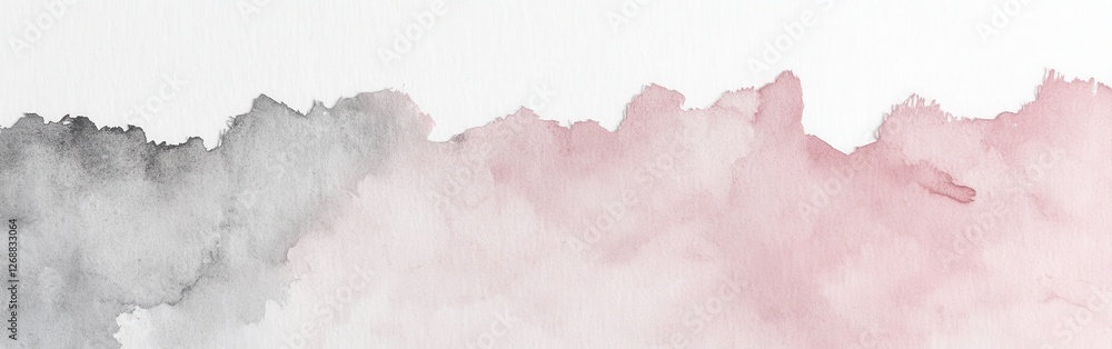 Poster Minimalist pencil strokes create a soft gradient with torn edges showcasing subtle shades of gray and pink