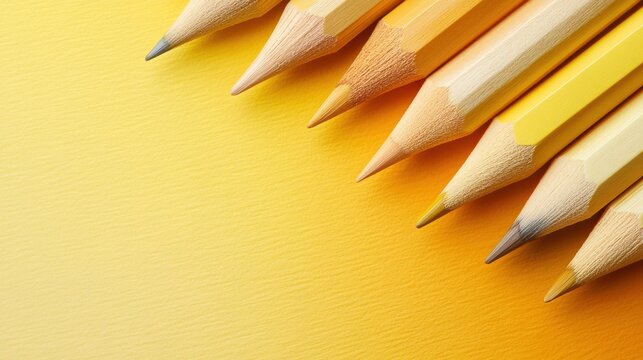 Elegant pencil strokes create a seamless gradient in muted yellow tones for artistic expression and design - Powered by Adobe