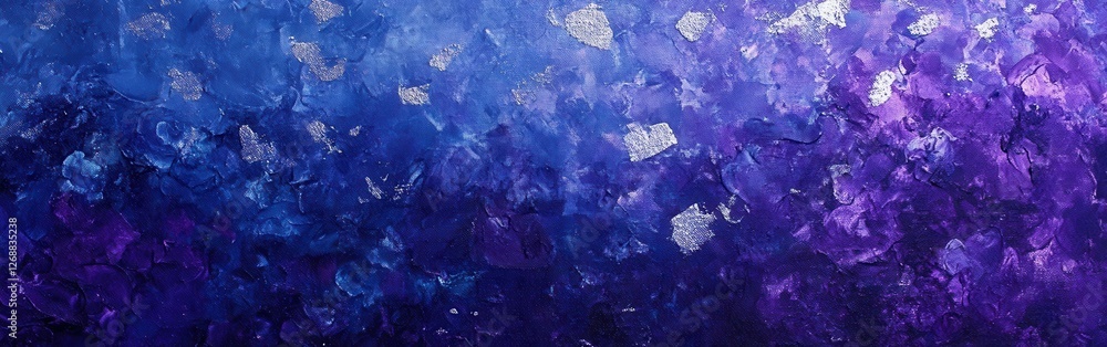 Poster Swirling hues of deep indigo and rich violet create a striking backdrop with hints of shimmer