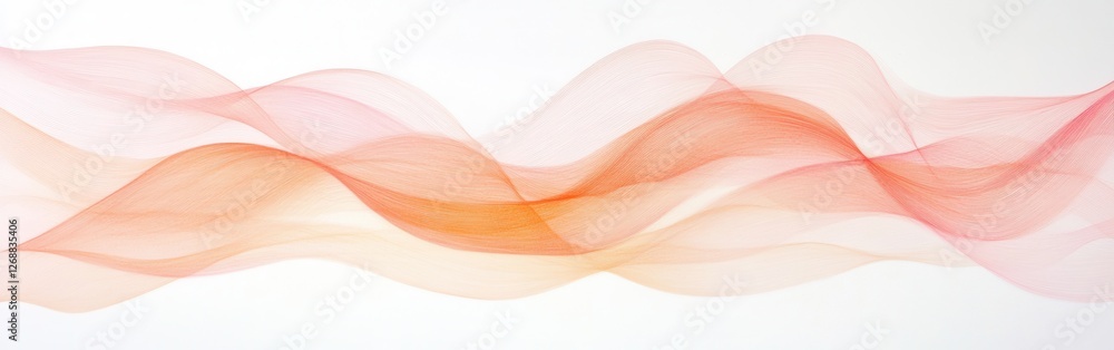 Leinwandbilder creative expression with subtle pencil strokes on a clean canvas featuring waves of soft colors and 