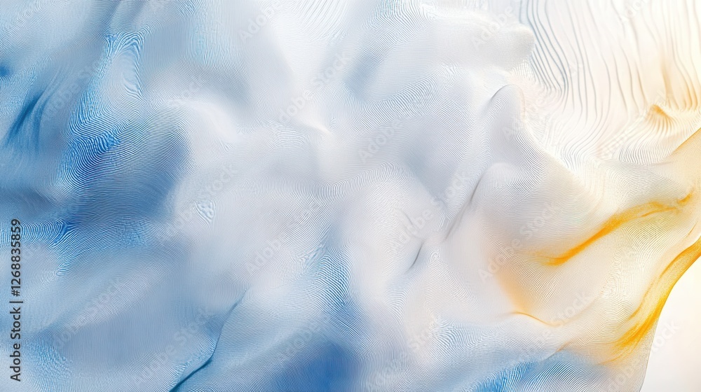 Poster soft undulating textures create a serene abstract background with subtle hints of color and depth