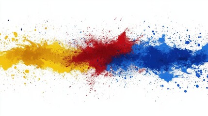 Fototapeta premium Dynamic Sports Team Color Splash Art, Canvas Design, Abstract, Bright Environment, Vibrant Viewpoint