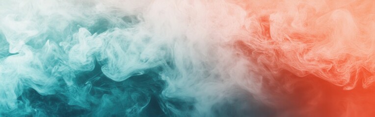 Obraz premium Abstract pencil strokes create a beautiful gradient transitioning from teal to warm coral hues showcasing artistic expression and creativity