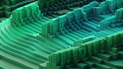 Fototapeta premium Abstract Green Gradient Texture