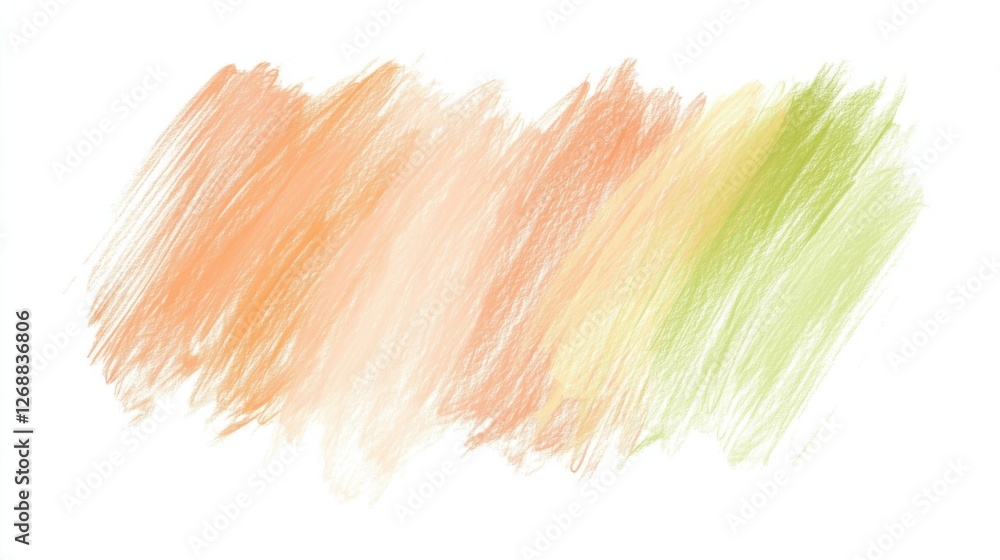 Leinwandbilder soft abstract pencil strokes blend warm and cool colors, creating a harmonious background suitable f