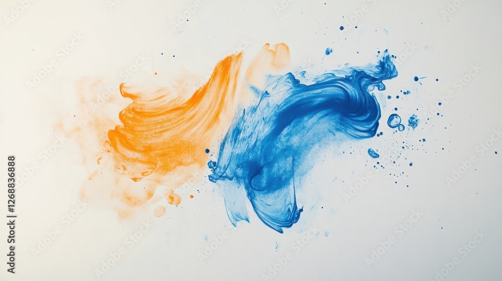 Leinwandbilder Unique abstract pencil strokes creating a vibrant background with uneven patterns and textures