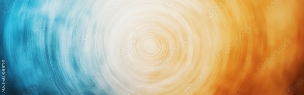 Poster exploring the dynamic interplay of vibrant abstract pencil strokes with blurred transitions in a cap