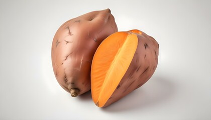 Sweet Potato isolated on white background