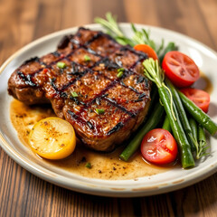 grilled beef steak