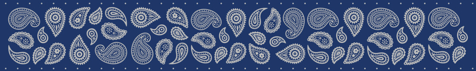 blue Bandana Print. paisley seamless pattern. pattern, flowers, hops, rice, decorative geometric line ornament. Red white pattern template. Silk neck scarf
