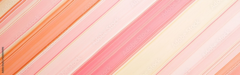 Poster Vibrant diagonal striped pattern in warm tones creating a lively and cheerful visual effect for decorative purposes