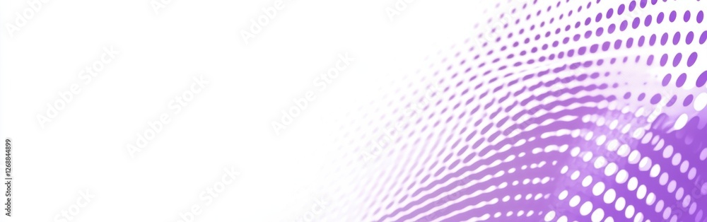 Poster halftone pattern featuring a smooth lavender transition with dynamic textures and shapes enhancing v