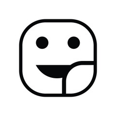 WhatsApp emoji icon, vector. WhatsApp react emoji icon, vector illustration.  