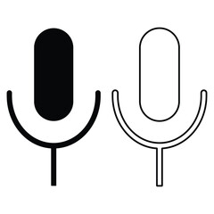 Microphone icon, vector. Microphone icon vector for search in the search bar. vector illustration. 