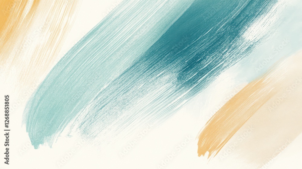 Leinwandbilder Soft white canvas featuring subtle pencil strokes creating a minimalist abstract design with gentle colors
