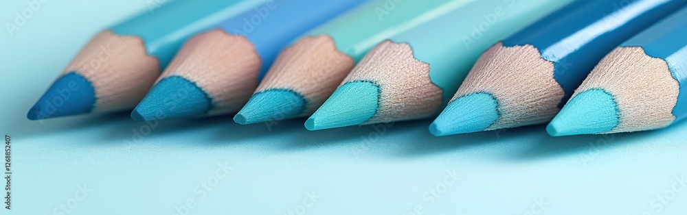 Aufkleber layers of soft pencil strokes in pastel mint create a soothing art composition for creative explorat