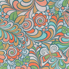 seamless pattern with flowers