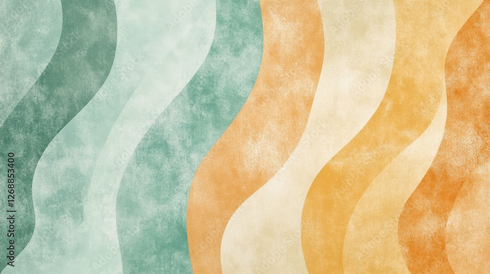 Leinwandbilder soft pencil strokes create a gentle backdrop with flowing colors in a calming design