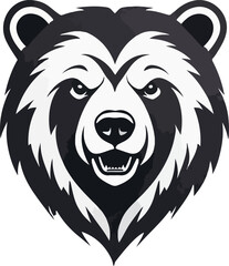 Silhouette bear Vector Design, Bear logo and icon Design, Bear Illustration vector design