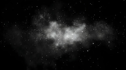 Naklejka premium Nebula in space, cosmic dust clouds, background stars, astronomy image