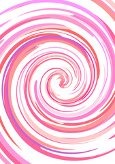 The background image is in pink tones, using shapes to arrange. Composition with gradation used for graphics