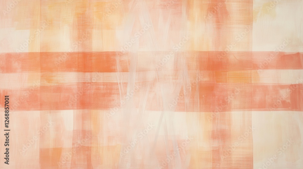 Aufkleber muted peach abstract pencil strokes create a serene composition in soft tones for artistic expressio