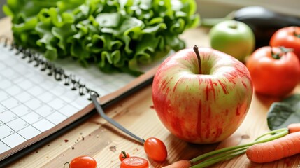 Calendar with health and wellness tips for each month