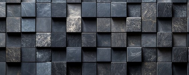 A texture of slate tiles, arranged in a geometric pattern
