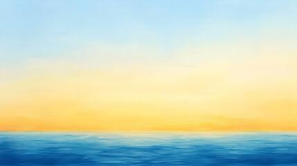 Fototapeta premium Serene ocean sunset, calm waves, tranquil sky; background for peace