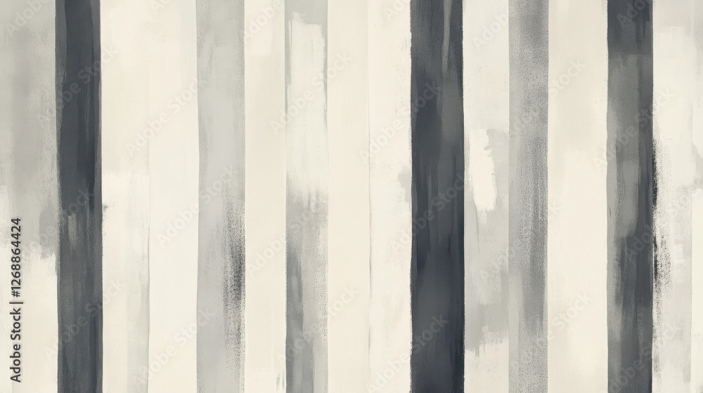 Poster Minimalist repeating pattern with subtle colors on a clean background showcasing vertical stripes and soft textures