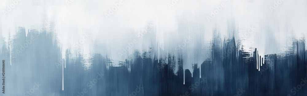 Leinwandbilder soft pencil strokes creating a gentle gradient of blues and whites across a textured canvas surface