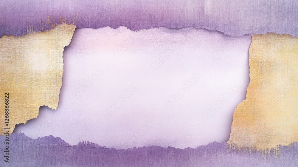 Poster Soft pencil strokes backdrop with torn borders creates a delicate and artistic frame for various creative projects and displays