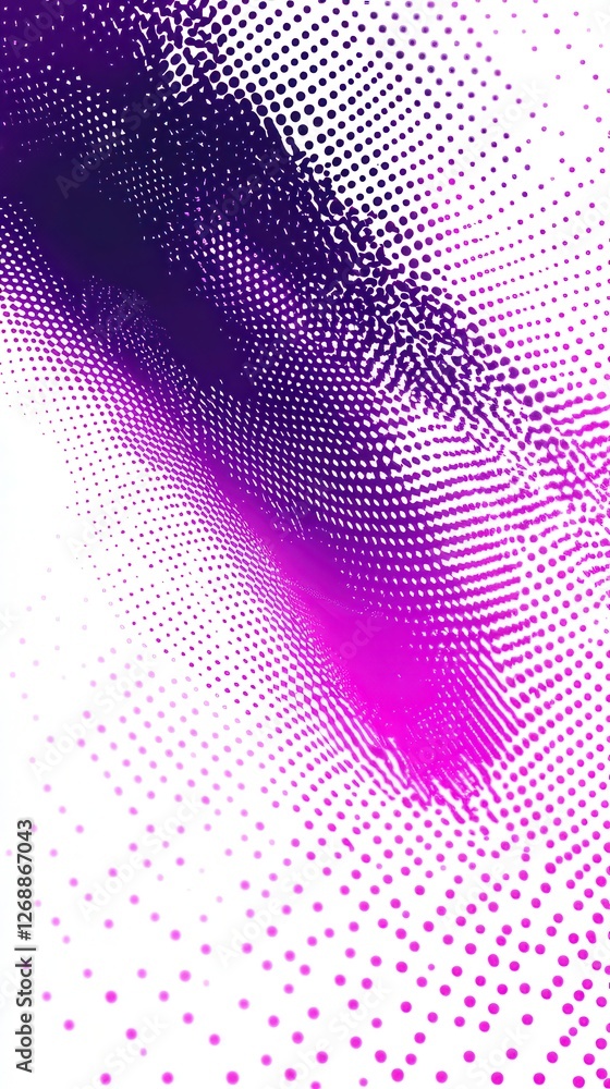 Poster magenta and electric gradient creating dynamic visual display in abstract composition