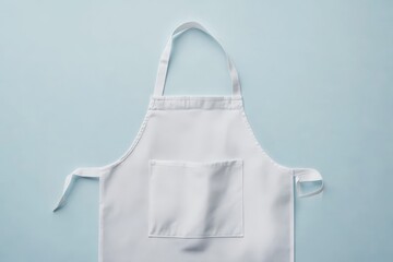 White apron ready for cooking food.