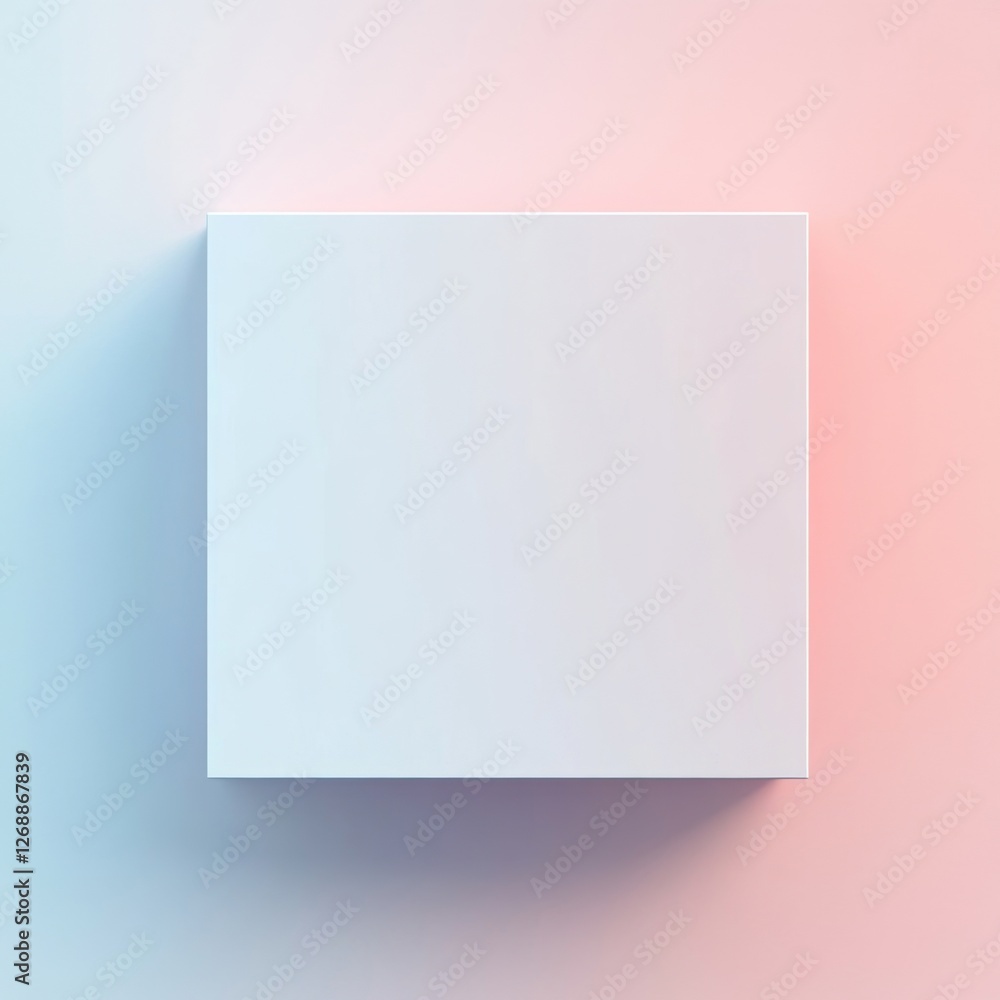 Aufkleber soft pastel gradient illustration creating a serene atmosphere in a minimalist style for artistic in