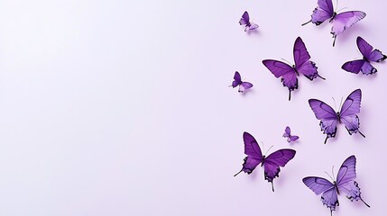 Dreamy Butterfly Swarm on Pastel Background