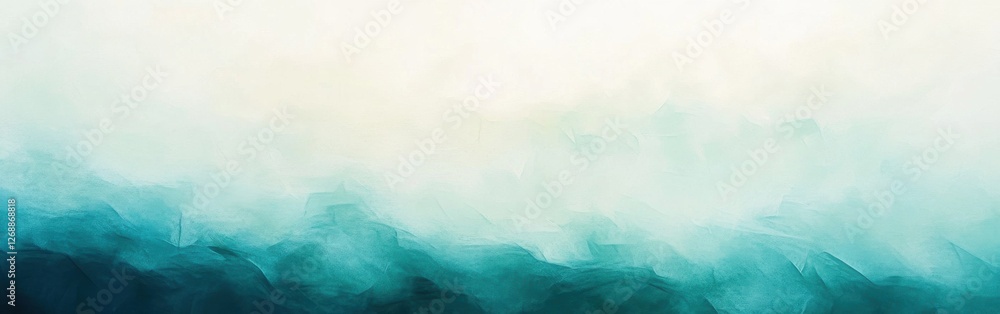 Leinwandbilder beautiful gradient background transitioning from soft turquoise to pale cream, perfect for design pr