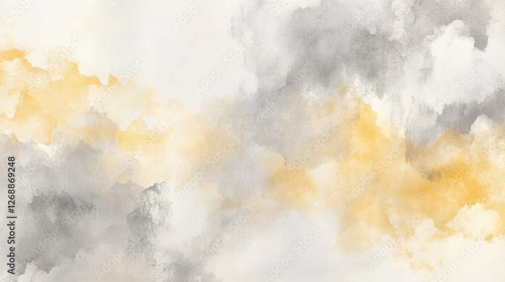 Fototapete abstract composition of pencil strokes blended with soft amber hues creating a harmonious visual eff