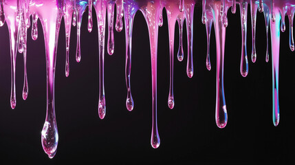 drops of water pink background