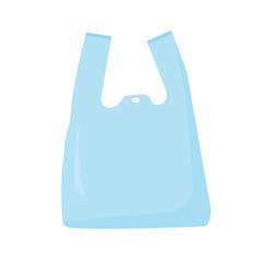vector illustration of plastic bag.