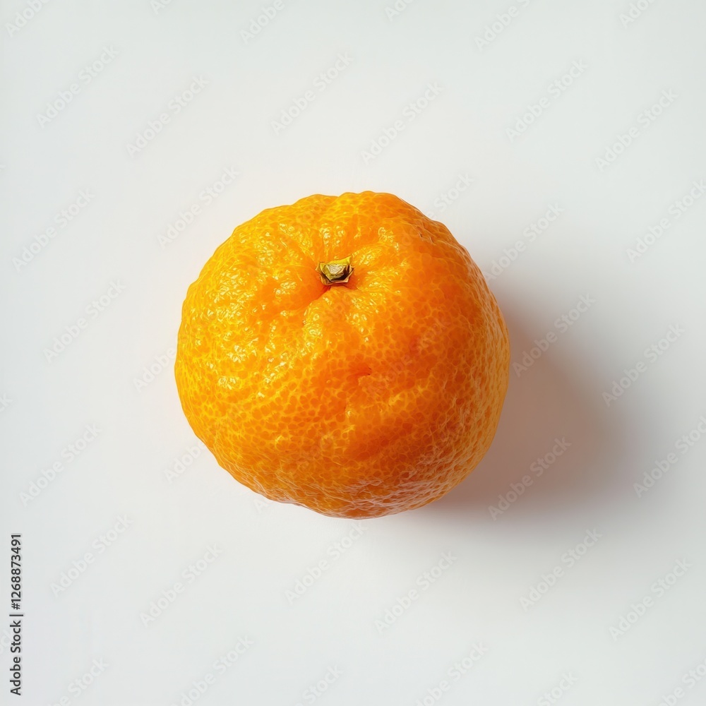 Poster vibrant tangerine with a fresh appearance set against a plain background
