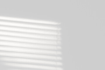 Shadow of the window on a gray background. Horizontal orientation, 3D rendering, overlay effect for photo