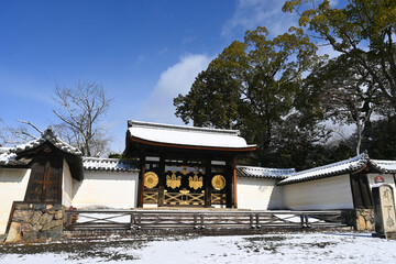 京都市の世界遺産醍醐寺 国宝三宝院唐門