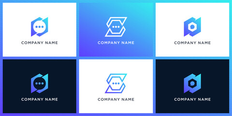 Set tech consulting logo design
