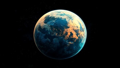 Vibrant depiction of a distant exoplanet showcasing its unique features and atmospheric colors, inviting exploration of alien worlds.