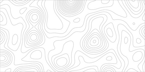 Abstract background with topographic map white background. The stylized height of the topographic map contour in black lines. gradient multicolor wave curve lines banner background design.