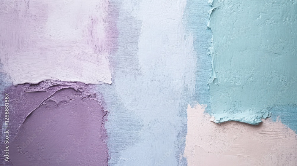 Poster soft pastel strokes create a soothing abstract artwork with muted colors in a harmonious arrangement